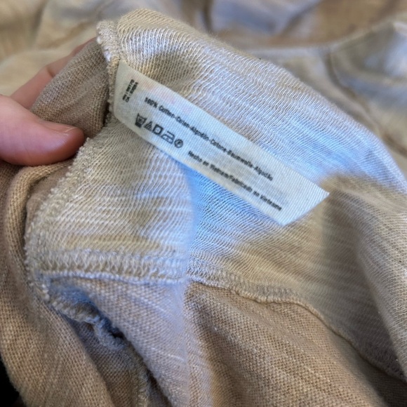 Free People Women's Cream Cocoon Cowl Pullover top - Picture 9 of 10